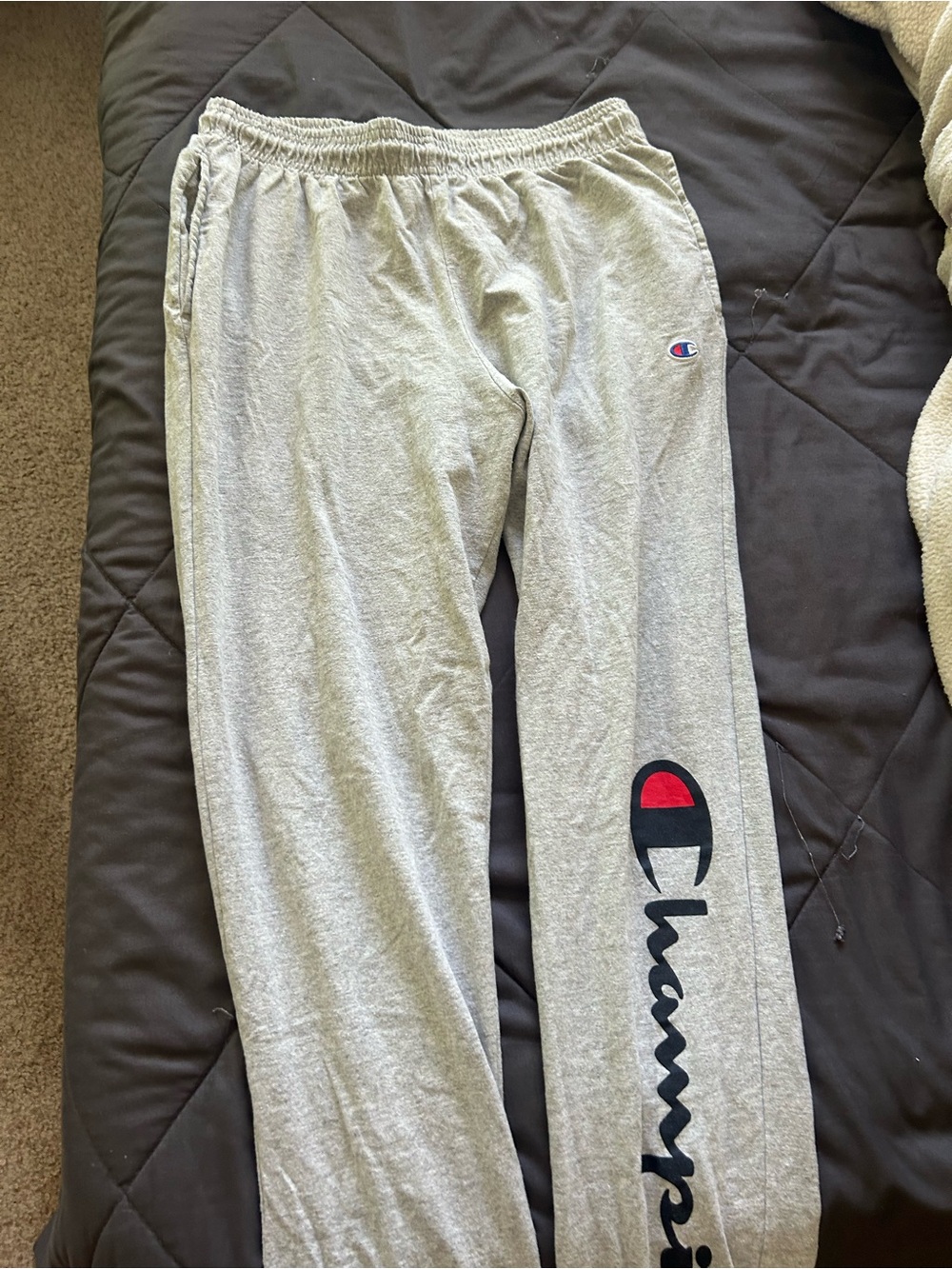 Champion Gray Sweatpants with Drawstring - Picture 2 of 2
